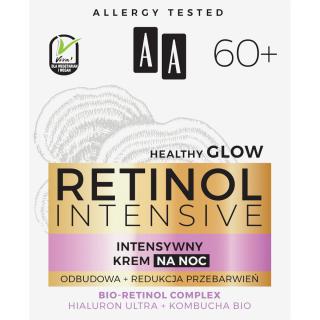 AA RETINOL INTENSIVE 60+ Intensywny Krem na Noc Odbudowa + Redukcja Przebarwień 50 ml