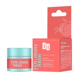 AA You.mmy Skin Peach Firm Ujędrniająca Maska do Ust Kofeina Brzoskwinia 10g