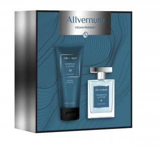 Allvernum Men Zestaw Prezentowy Cedarwood Vetiwer (Woda Perf.100ml+Żel Pod Pr.200ml) 1op.