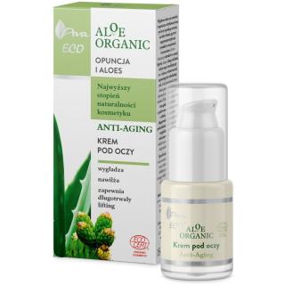 ALOE ORGANIC Odmładzający Krem pod Oczy Anti-Aging 15 ml - AVA