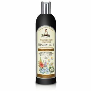 Babuszka Agafia Syberyjski Szampon do Włosów Nr 4 Zwiększający Objętość Blask 550ml