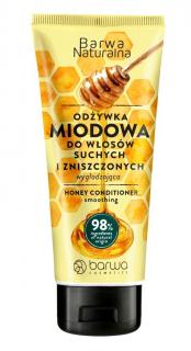 Barwa Naturalna Miodowa Odżywka Wygładzająca do Włosów Suchych 200ml