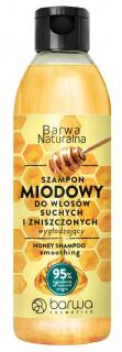 Barwa Naturalna Miodowy Szampon Wygładzający do Włosów Suchych 300ml