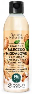 Barwa Naturalna mleczko Migdałowe Szampon do Włosów Zniszczonych i Łamliwych 300ml