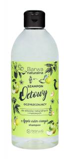 Barwa Naturalna Szampon Do Włosów Octowy Oczyszczający Do Włosów Naturalnych I Matowych 500ml