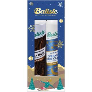 Batiste Zestaw Świąteczny Suchy Szampon Dark Hair 200ml Overnight Cleanse 200ml