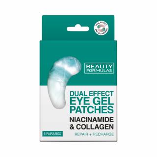 Beauty Formulas Eye Gel Patches Dual Effect Niacynamid + Kolagen