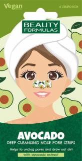 Beauty Formulas Nose Pore Strips Płatki Na Nos Avocado 1op.-6szt.