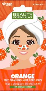 Beauty Formulas Nose Pore Strips Płatki Na Nos Orange 1op.-6szt.