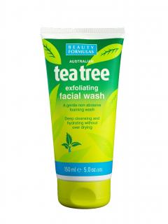 Beauty Formulas Tea Tree Żel Złuszczający Do Mycia Twarzy 150ml