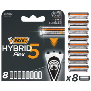 Bic Hybrid Flex 5 Wkłady do Maszynki - Blister 1op.-8szt