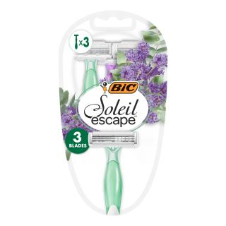 Bic Soleil Escape Maszynki do Golenia Dla Kobiet 3 Ostrzowe – Lawenda Eukaliptus 1op. - 3szt