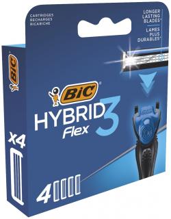 Bic System Wkłady Do Maszynki Hybrid Flex 3 Blister 1op.-4szt