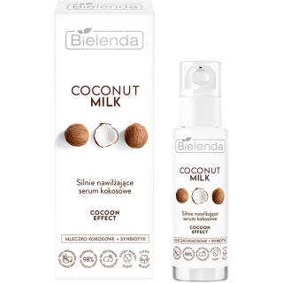 Bielenda COCONUT MILK Silnie Nawilżające Serum Kokosowe do Twarzy COCOON EFFECT 30 ml