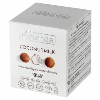 Bielenda Coconut Milk Silnie Nawilżający Krem Kokosowy Cocoon Effect Na Dzień I Noc 50ml