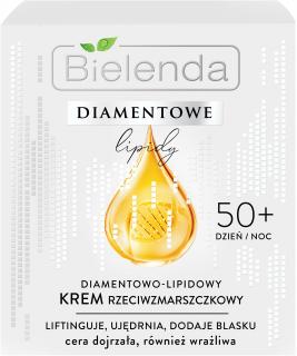 Bielenda Diamentowe Lipidy 50+ Diamentowo-Lipidowy Krem Przeciwzmarszczkowy Na Dzień I Noc 50ml