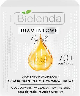 Bielenda Diamentowe Lipidy 70+ Diamentowo-Lipidowy Krem - Koncentrat Przeciwzmarszczkowy Na Dzień I Noc 50ml