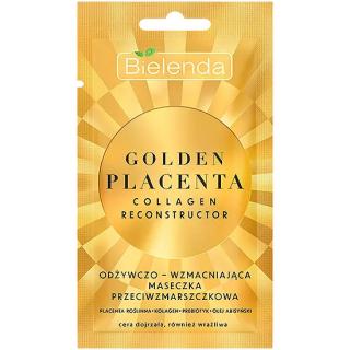 Bielenda Golden Placenta Collagen Odżywczo Wzmacniająca Maseczka do Twarzy Przeciwzmarszczkowa 8 g