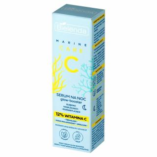 Bielenda Marine Care C Serum Glow-Booster Na Noc Nawilżająco-Rozświetlające 30ml