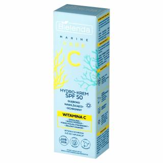 Bielenda Marine Care Hydro Krem SPF 50 Nawilżający Ochronny Dzień Witamina C 40ml