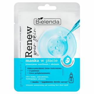 Bielenda Renew Skin Maska w Płacie Nawilżenie i Ukojenie 17g