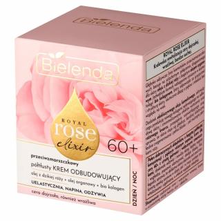 Bielenda Royal Rose Elixir 60+ Przeciwzmarszczkowy Półtłusty Krem Odbudowujący Dzień Noc 50ml