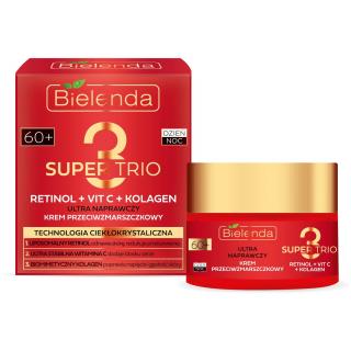 Bielenda Super Trio 60+ Ultra Naprawczy Krem Przeciwzmarszczkowy na Dzień i Noc 50 ml