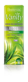 Bielenda Vanity Krem Do Bezpiecznej Depilacji Skóry Wrażliwej Aloes, 100 Ml