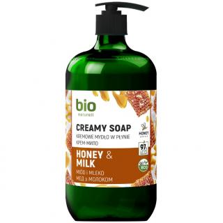 Bio Naturell Mydło Kremowe w Płynie Miód i Mleko 946 ml
