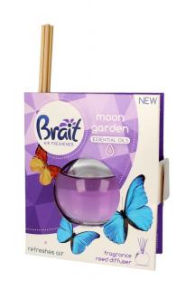 Brait Air Freshener Patyczki Odświeżające + Płyn Moon Garden 1op.(4 Szt.+40ml)