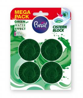 Brait Green Water Effect Krążek do WC Zielony 4 x 50 g