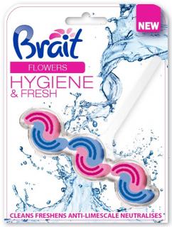 Brait Hygiene Fresh Kostka Toaletowa 2-Fazowa Do Wc Flowers 45g