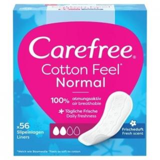 Carefree Cotton Feel Normal Wkładki Higieniczne 1 Op. - 56 Sztuk