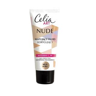 Celia Art Nude Matujący Fluid Korygujący Nr 01 Ecru 30ml