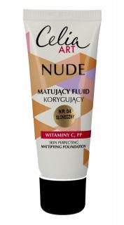 Celia Art Nude Matujący Fluid Korygujący Nr 04 Słoneczny 30ml