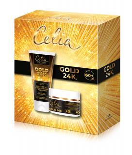 Celia De Luxe Zestaw Gold 24K Krem 60+ na Dzień i Noc 50 ml