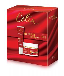 Celia Zestaw Retinol Elastyna Krem 50+ na Dzień i Noc 50 ml