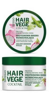 Chantal Sessio Hair Vege Proteinowa Maska Wzmacniająca - Zielony Groszek i Pitaja 250 ml