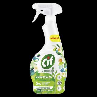 Cif Cleanboost 3W1 Uniwersalny Płyn Zielona Herbata i Eukaliptus 500ml