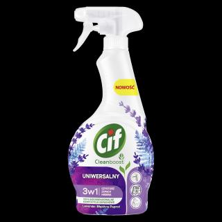 Cif Cleanboost 3W1 Uniwersalny Spray Lawenda i Błękitna Paproć 500ml