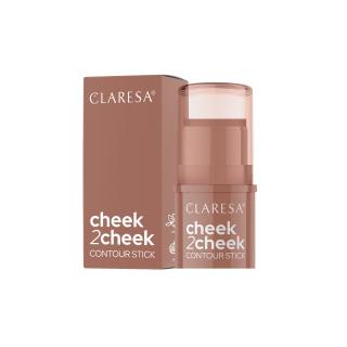 Claresa Cheek 2 Cheek Kremowy Bronzer w Sztyfcie Nr 02 Milk Choco 6g