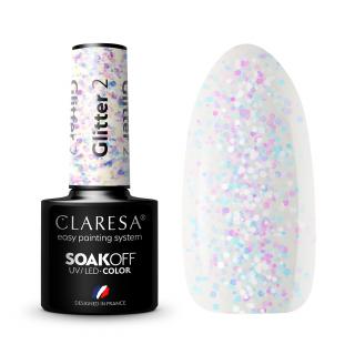 Claresa Lakier Hybrydowy do Paznokci glitter - 2 5g