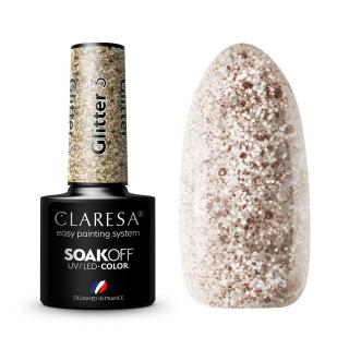 Claresa Lakier Hybrydowy do Paznokci glitter - 3 5g