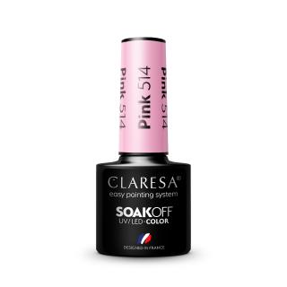 Claresa Lakier Hybrydowy Pink nr 514 5g