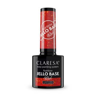 Claresa Rainbow Baza Hybrydowa Jello Base Red