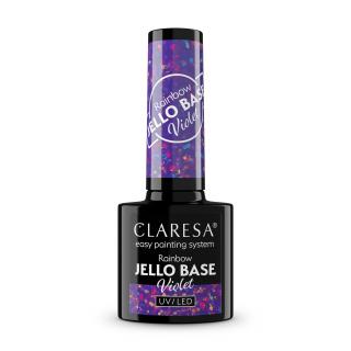 Claresa Rainbow Jello Base Baza Hybrydowa Violet 5 g