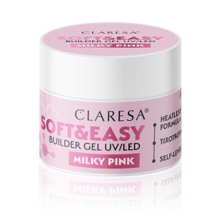 Claresa Żel Budujący Do Paznokci Soft Easy Builder - Milky Pink 45g