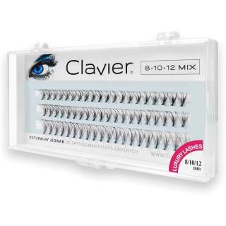 Clavier Kępki Rzęs Classic Mix Kępki w Trzech Długościach w Jednym Opakowaniu 8/10/12mm