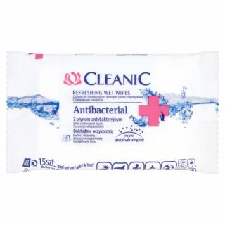 Cleanic Chusteczki Odświeżające Antibacterial 1 Op.-15szt