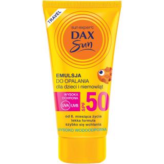 Dax Sun TRAVEL Emulsja do Opalania dla Dzieci SPF50 50 ml